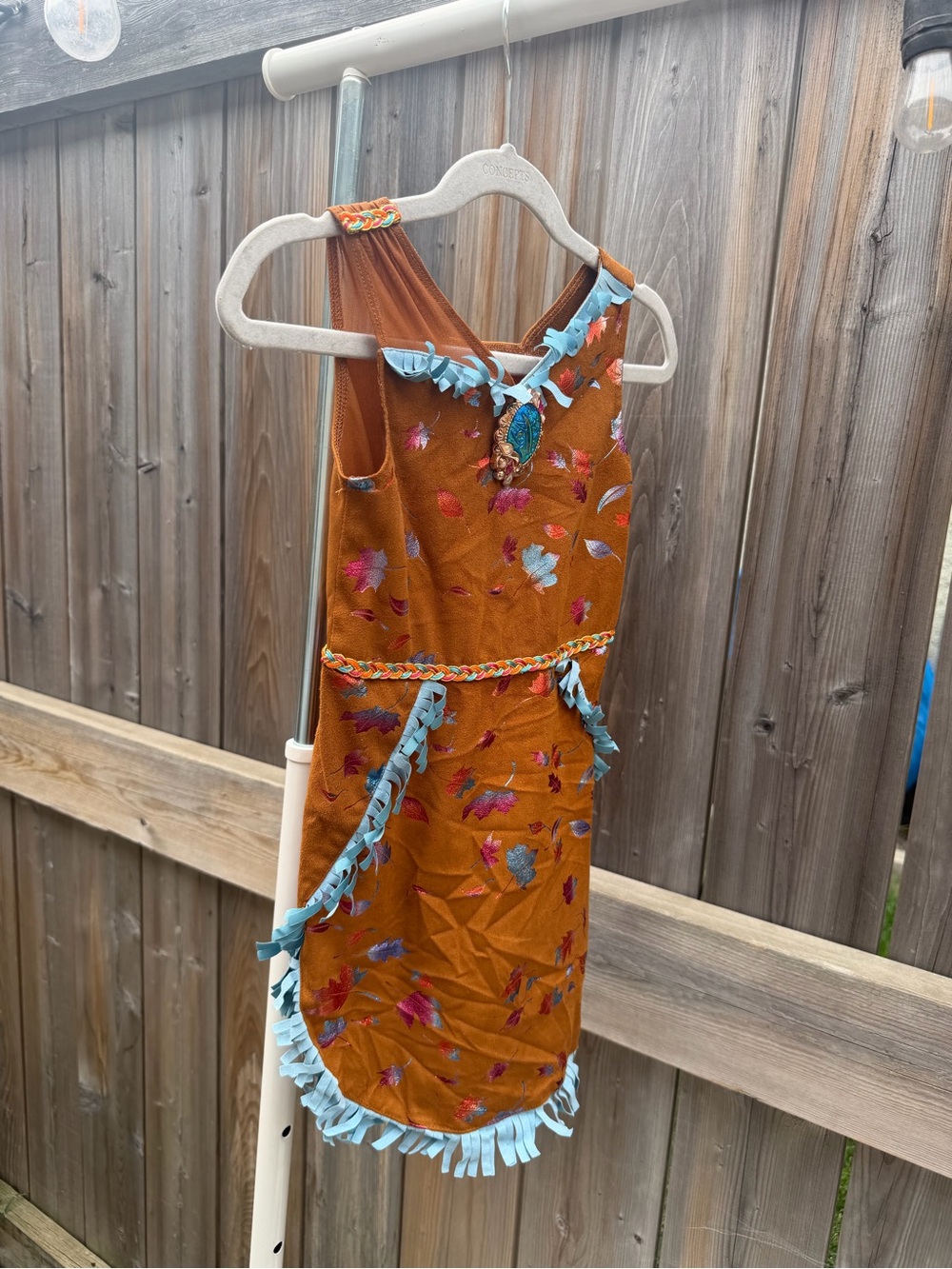 Disney Authentic Pocahontas Princess Outfit Dress Costume Girls size 3